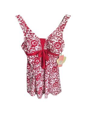 Woman’s Floral Tummy Control Swimdress Size (US10-12) (UK14-16)